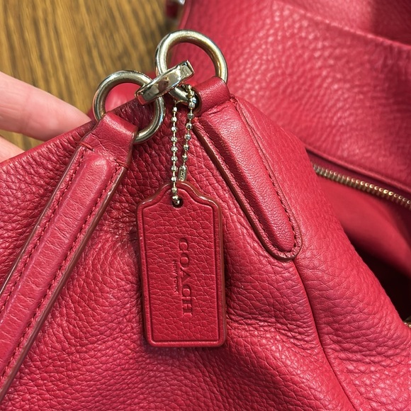 Coach Madison Phoebe F35723 Pebbled Shoulder Bag - Picture 14 of 16